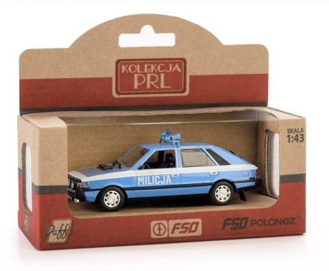 -AUTO KOLEKCJI PRL-U 1:43 POLONEZ MILICJA B-242 WB DAFFI