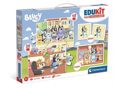 PUZZLE 30,48EL MEMO KLOCKI OBROTOWE EDUKACYJNE BLUEY CLEMENTONI 18320 CLM CLEMENTONI