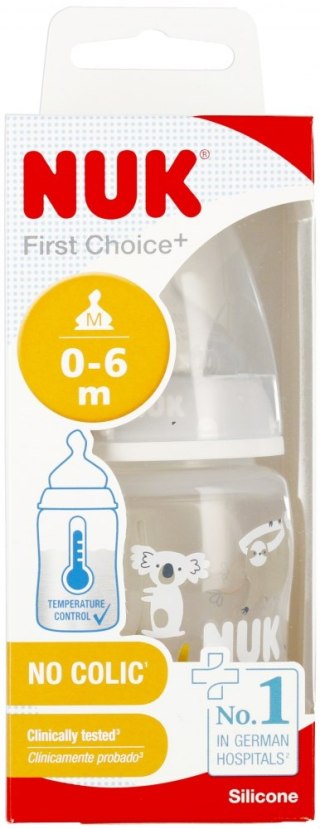 NUK BUTELKA Z WSKAŹNIKIEM TEMP.150 ML 0-6M FIRST CHOICE MIX KOLORÓW 10743875 NUK