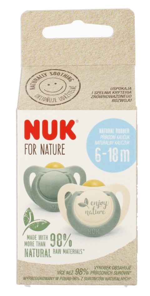 NUK SMOCZEK USPOKAJAJĄCY LATEKSOWY 6-18M FOR NATURE MIX 10734083 NUK