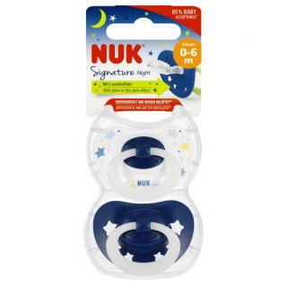 NUK SMOCZEK USPOKAJAJĄCY SILIKONOWY 0-6M SIGNATURE NIGHT MIX 10175270 NUK