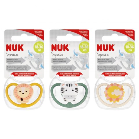 NUK SMOCZEK USPOKAJAJĄCY SILIKONOWY 18-36M SPACE MIX 10739511 NUK