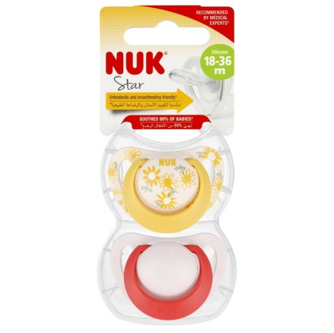 NUK SMOCZEK USPOKAJAJĄCY SILIKONOWY 18-36M STAR MIX 10739734 NUK