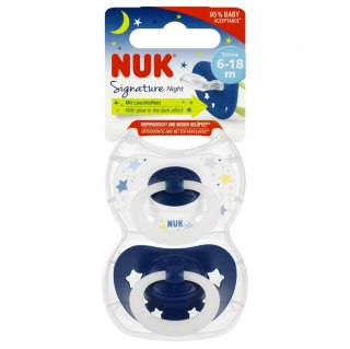 NUK SMOCZEK USPOKAJAJĄCY SILIKONOWY 6-18M SIGNATURE NIGHT MIX 10176276 NUK