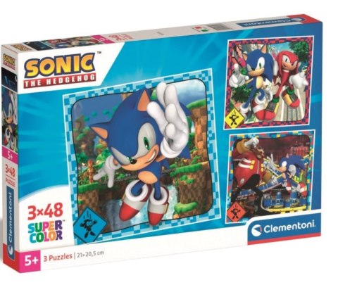 PUZZLE 3X48EL SONIC CLEMENTONI 25320 CLM CLEMENTONI