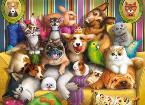 PUZZLE 70 EL. PLAYFUL PETS CASTORLAND B-070176 CASTOR