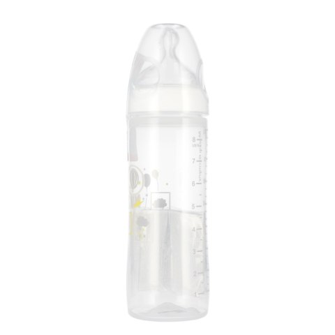 NUK BUTELKA ZE SMOCZKIEM SILIKONOWYM 250 ML 6-18M FIRST CHOICE MIX KOLORÓW 10741625 NUK