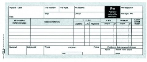 RW POBRANIE MATERIAŁU WIELOKOPIA 1/3A4 PAPIRUS