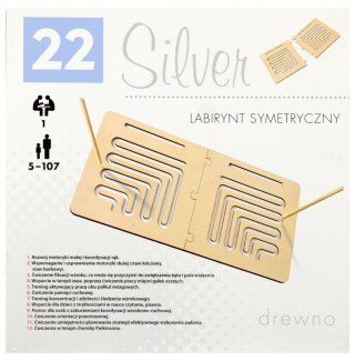 GRA LABIRYNT SYMETRYCZNY DREWNIANY SILVER ALEXANDER 2892 ALX ALEXANDER