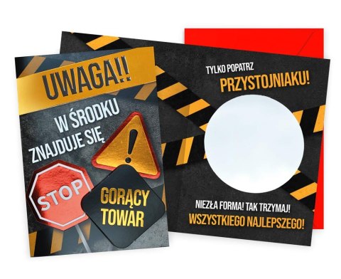 KARNET DK-1214 URODZINY GORĄCY TOWAR, LUSTERKO PASSION CARDS - KARTKI