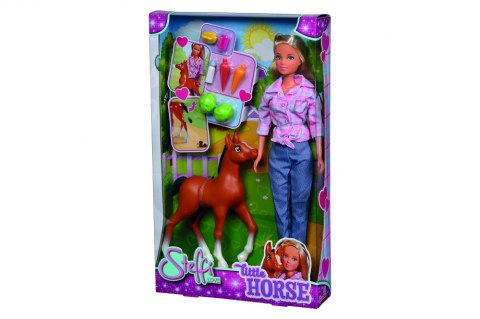 DOLL 29CM STEFFI AKC WITH A PONY SIMBA WB