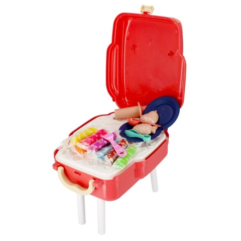 PLASTIC MASS WITH ACCESSORIES IN A SUITCASE FRUIT/VEGETABLES MEGA CREATIVE 499005