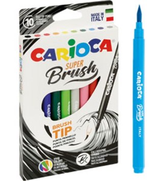 BRUSH TIP CARIOCA 42937 10 COLORS