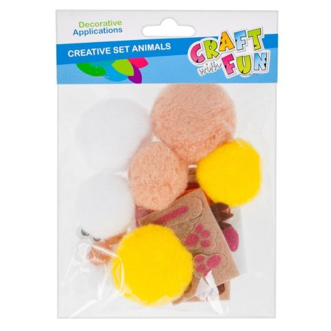 CREATIVE KIT ANIMAL POMPOMS CRAFT WITH FUN 445994