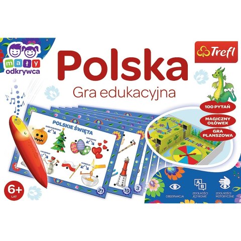 POLAND EDUCATIONAL GAME WITH THE MAGIC TREFL PENCIL 02114