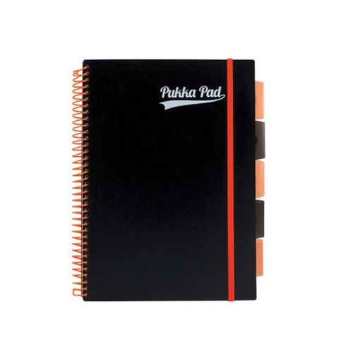 BOOKBOOK A4 100 SHEETS GRID NEON ORANGE PUKKA 3088S-PPN