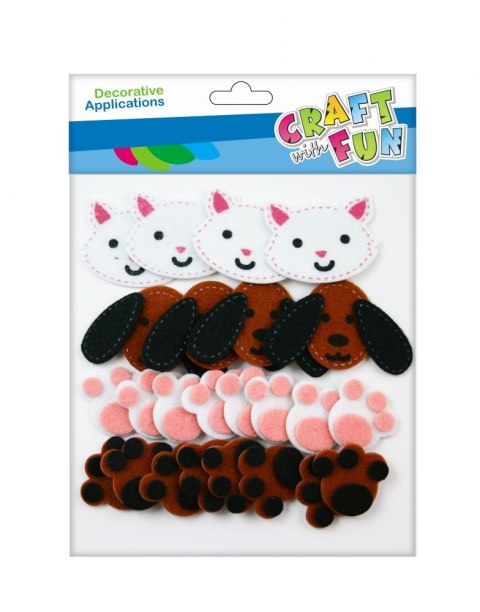 DECORATIVE SELF-ADHESIVE FELT KITTEN CRAFT WITH FUN 463763