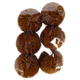 DECORATIVE WOOL POMPON BROWN 4CM CRAFT WITH FUN 463932