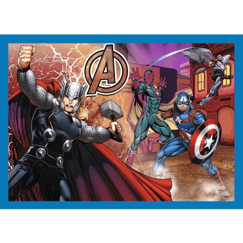 PUZZLE 4IN1 THE BRAVE AVENGERS PUD TREFL 34386