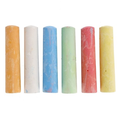 Chalk for writing on the sidewalk 6 colors - Safari - Starpak 354892