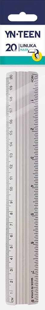 ALUMINUM RULER 20 CM INTERPRINT 249036