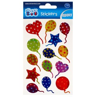 STICKERS 10X16 CM EPOXY BALLOONS STICKER BOO 493728