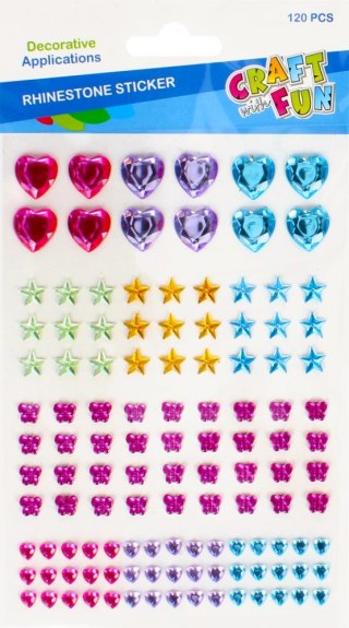 DECORATION SELF-ADHESIVE COLOR CRYSTALS CRAFT WITH FUN 480013