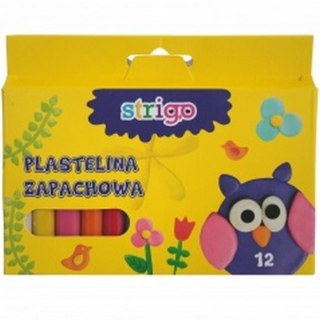 PLASTICIN 12 COLORS FRAGRANCE STRIGO SSC008