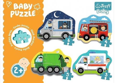 PUZZLE BABY CLASSIC 3,4,5,6EL VEHICLES TREFL 36071 TREF