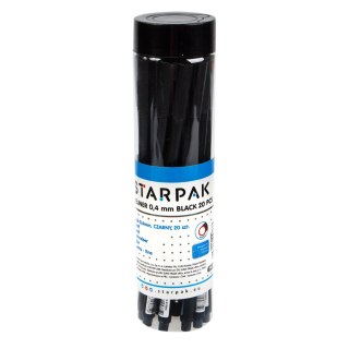 ROUND FINE PEN 0.4 BLACK IN TUBE STARPAK 433041