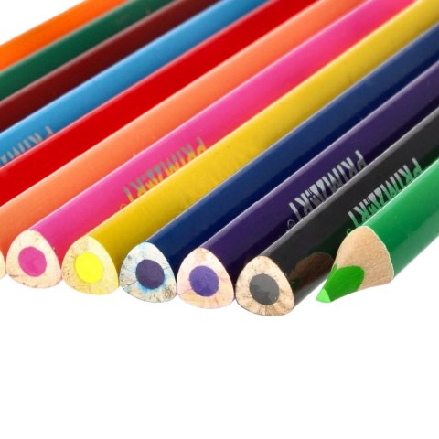 PENCILS 12 COLORS JUMBO TRIANGULAR PRIMA ART 447727