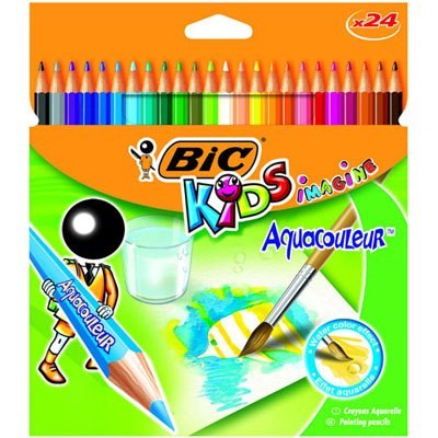 BIC KIDS AQUACOULEUR PENCILS BOX OF 24