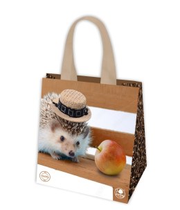 PP WOVEN BAG WITH EARS 370X390X220 HEDGEHOG 0313 GAM