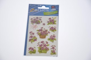 STICKERS 80X160 FLOWERS 04317 ZF B/C PACK 3PCS