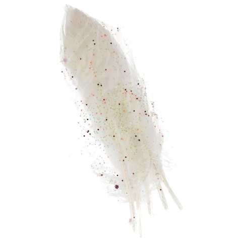 DECORATIVE FEATHER GLITTER 17-22 CM CRAFT WITH FUN 463670