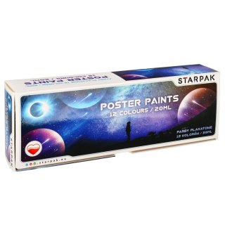 POSTER PAINTS 12 COLORS 20ML SPACE STARPAK 472914