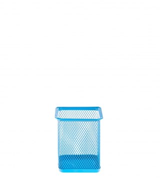 PEN CONTAINER METAL SQUARE BLUE STARPAK 466243