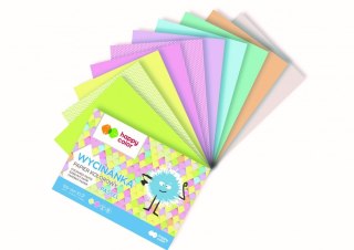 PASTEL CUT-OUT BLOCK, A4, 10 ARK, 100 G, HAPPY COLOR