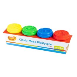 PLASTIC COMPOUND 4 COLORS 56 G SMILI PLAY 83347 AN