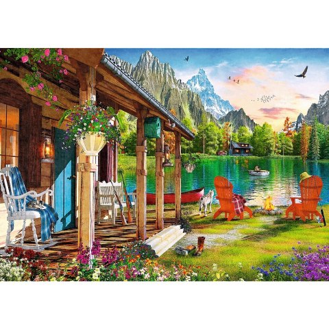 PUZZLE 500 PIECES HOUSE IN THE MOUNTAINS TREFL 37408 TR