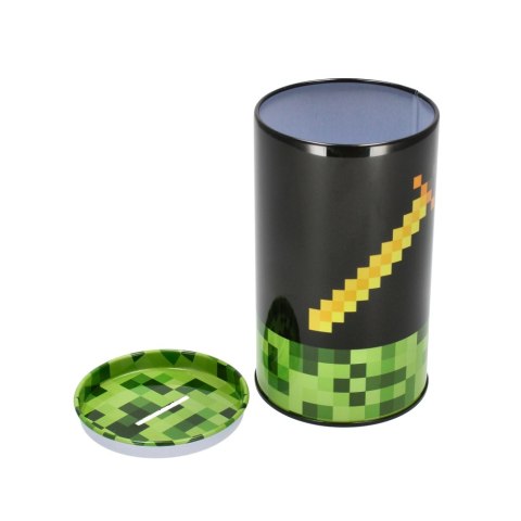 ROUND METAL MONEY BANK PIXEL STARPAK 471020