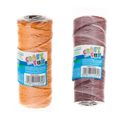 DECORATIVE STRING 60 M ORANGE/BROWN CRAFT WITH FUN 463940