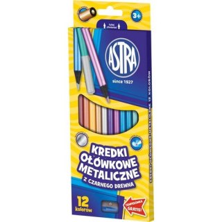 PENCILS 12 COLORS METALLIC ASTRA 312114002