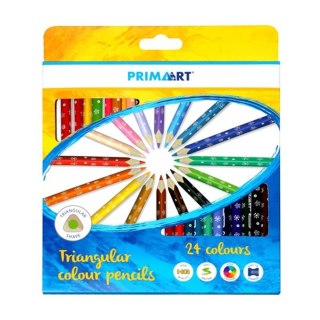 PENCILS 24 COLORS TRIANGULAR PRIMA ART 359813