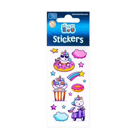 STICKERS 6X18CM UNICORN STICKER BOO 471538