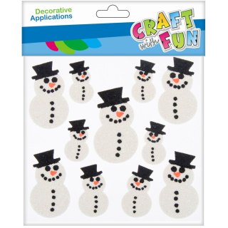 DECORATIVE SELF-ADHESIVE EVA CHRISTMAS SNOWMAN CRAFT WITH FUN 463710