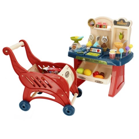 SUPERMARKET TROLLEY WITH ACCESSORIES MEGA CREATIVE 482744