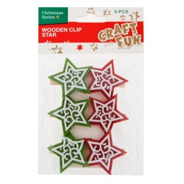WOODEN CLIP CHRISTMAS FELT CRAFT WITH FUN 438601