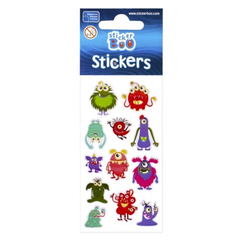 STICKERS 6X18 CM MONSTERS STICKER BOO 476947