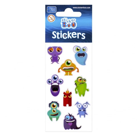 STICKERS 6X18 CM MONSTERS STICKER BOO 476947